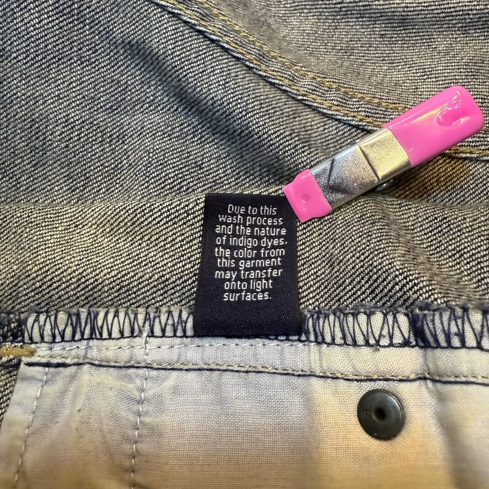 J. Crew Factory Shorts Mid Rise Stretch Hipslung Dark Blue Denim Cuffed EUC - Picture 10 of 13